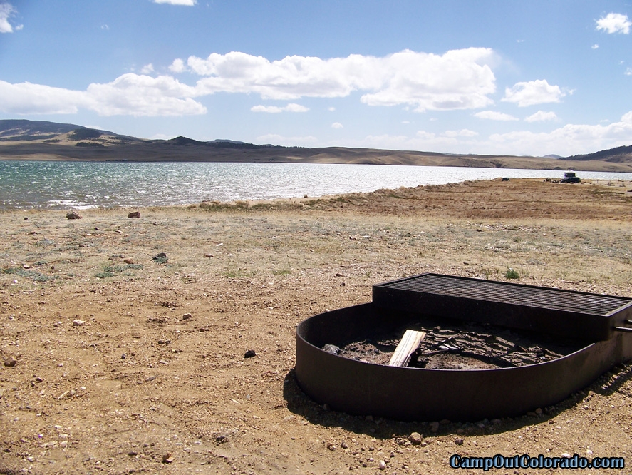 Eleven Mile State Park Camping Review - Fire Ring By Lake
