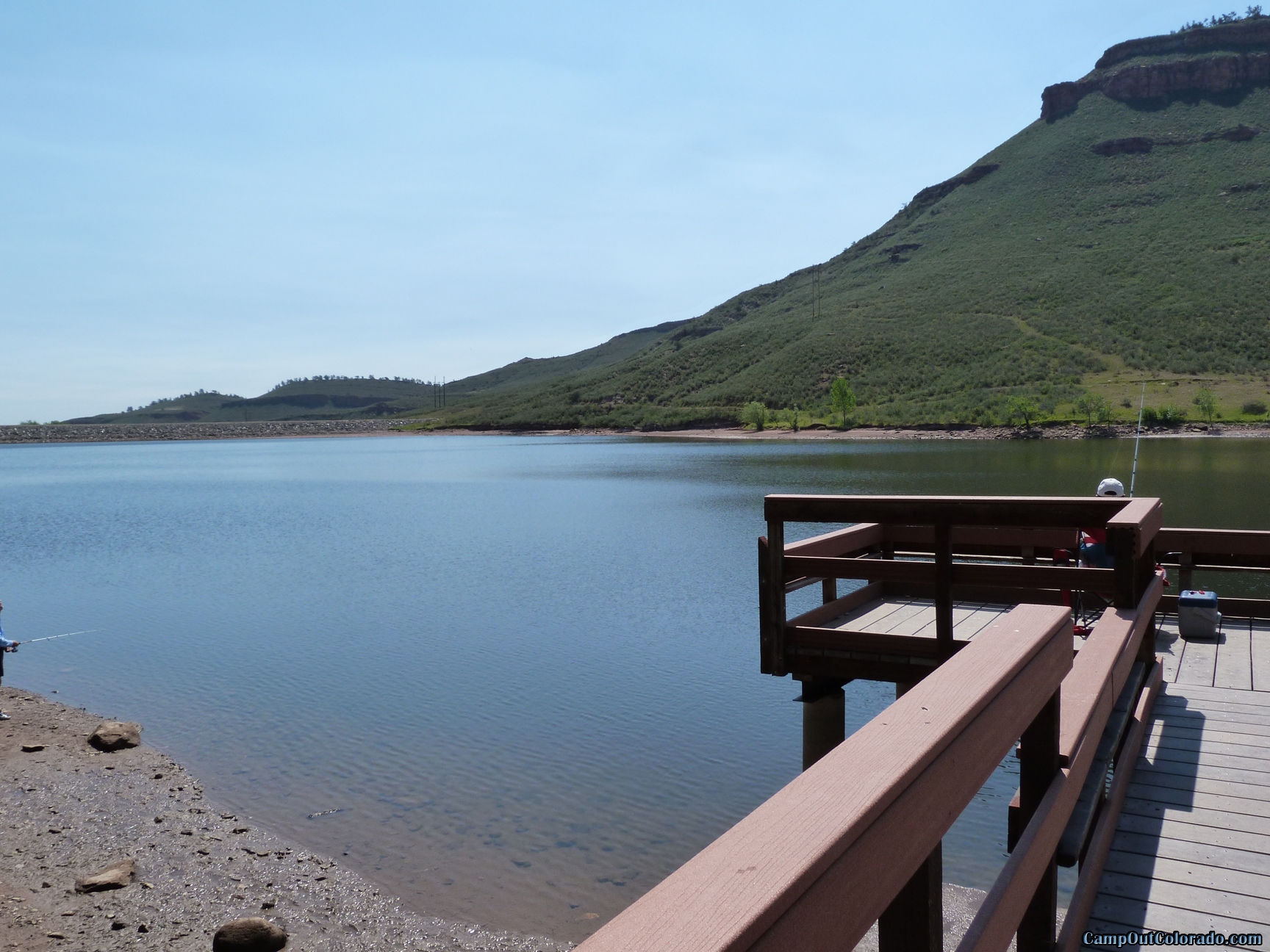 Flatirons Reservoir Campground Camping Review - Fishing Dock