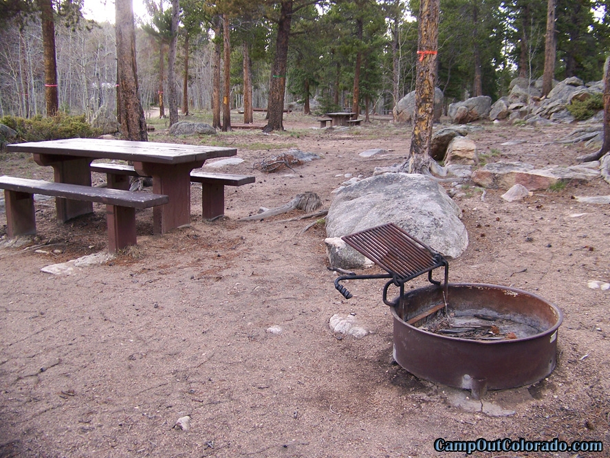 Kenosha Pass Campground Camping Review - Campfire Ring