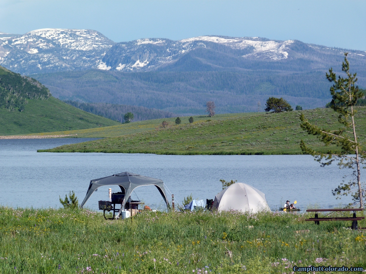 Camping Review of Steamboat Lake State Park Campground Camp Out Colorado