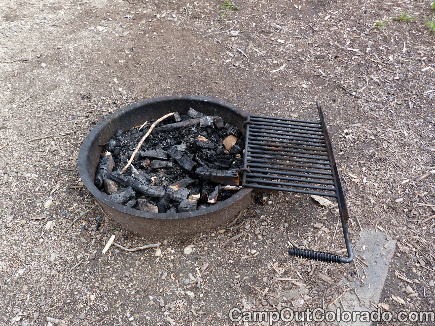 North Michigan Reservoir Campground in State Forest State Park Camping Review - Fire Ring